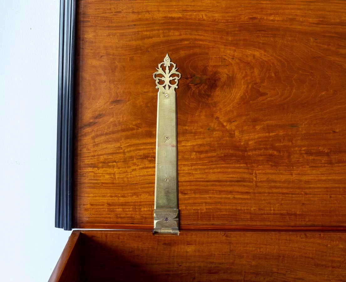 CHE-139 7L Indo-Dutch Satinwood & Ebony Chest on Trestles l The Past Perfect Collection l Singapore