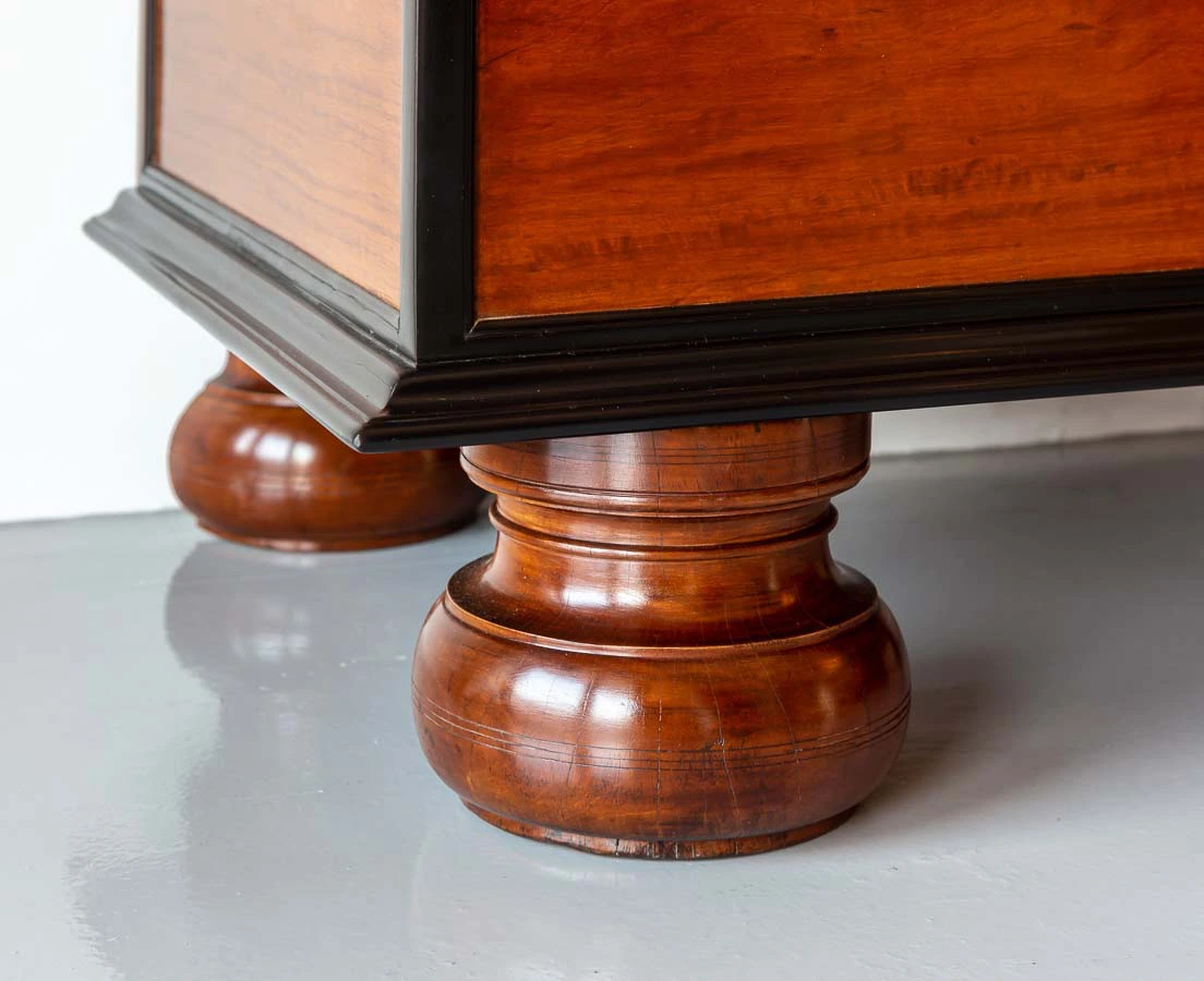 CHE-139 9L Indo-Dutch Satinwood & Ebony Chest on Trestles l The Past Perfect Collection l Singapore