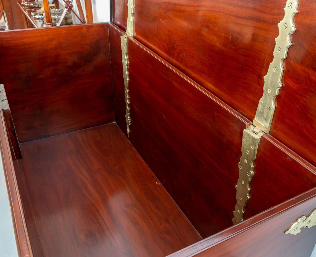 CHE-140-11L Indo-Dutch Mahogany Brass Bound Chest l The Past Perfect Collection l Singapore