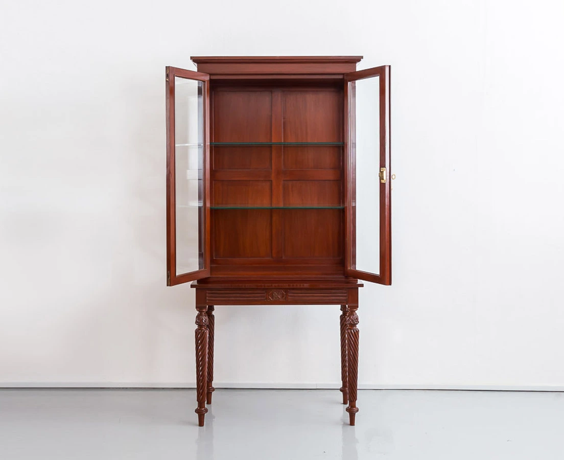 CUP-433 3L Anglo-Indian Mahogany Display Cabinet l The Past Perfect Collection l Singapore