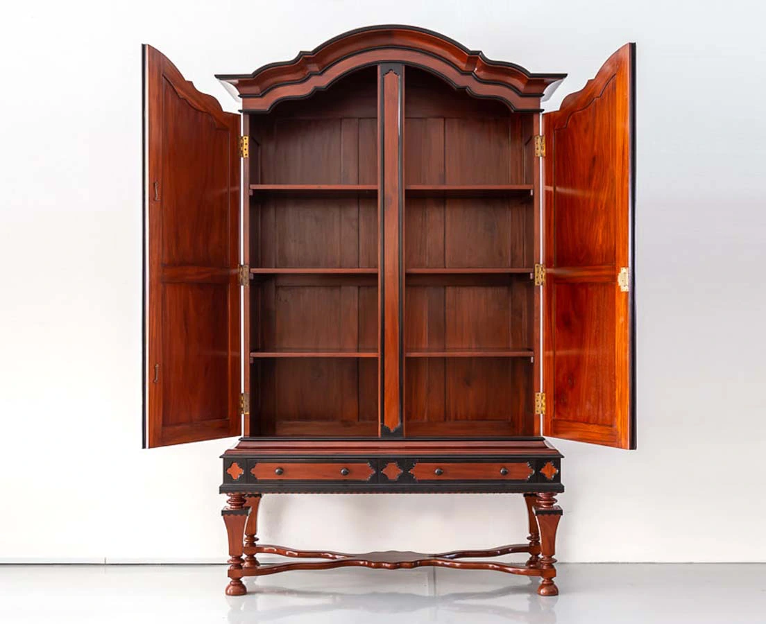 CUP-435 12L Indo-Dutch Mahogany & Ebony Cupboard l The Past Perfect Collection l Singapore