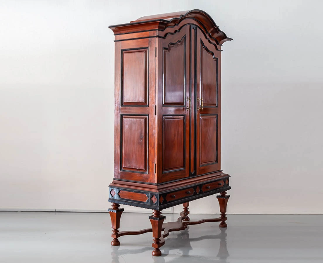 CUP-435 2L Indo-Dutch Mahogany & Ebony Cupboard l The Past Perfect Collection l Singapore