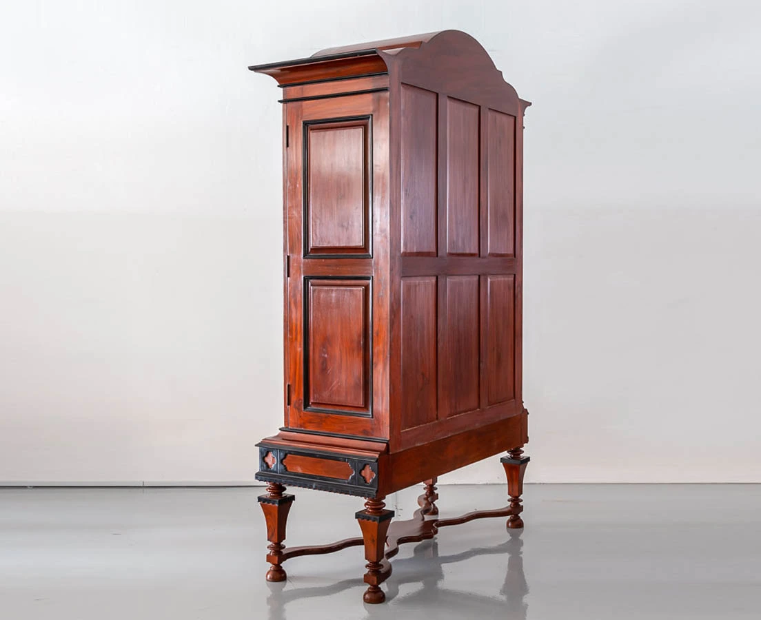 CUP-435 3L Indo-Dutch Mahogany & Ebony Cupboard l The Past Perfect Collection l Singapore