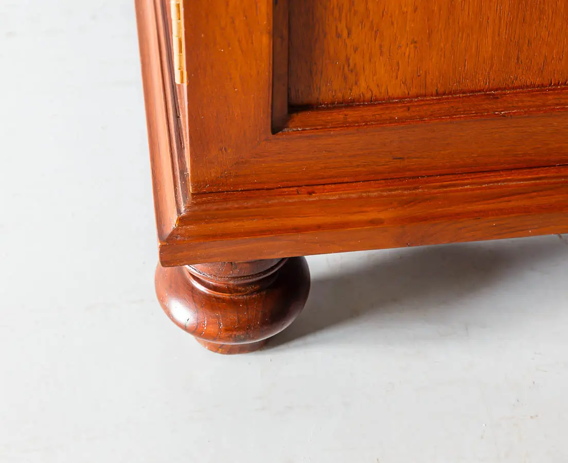 Antique Chests of Drawers - British Colonial Teakwood Chest of Drawers with Doors - The Past Perfect Collection - Singapore
