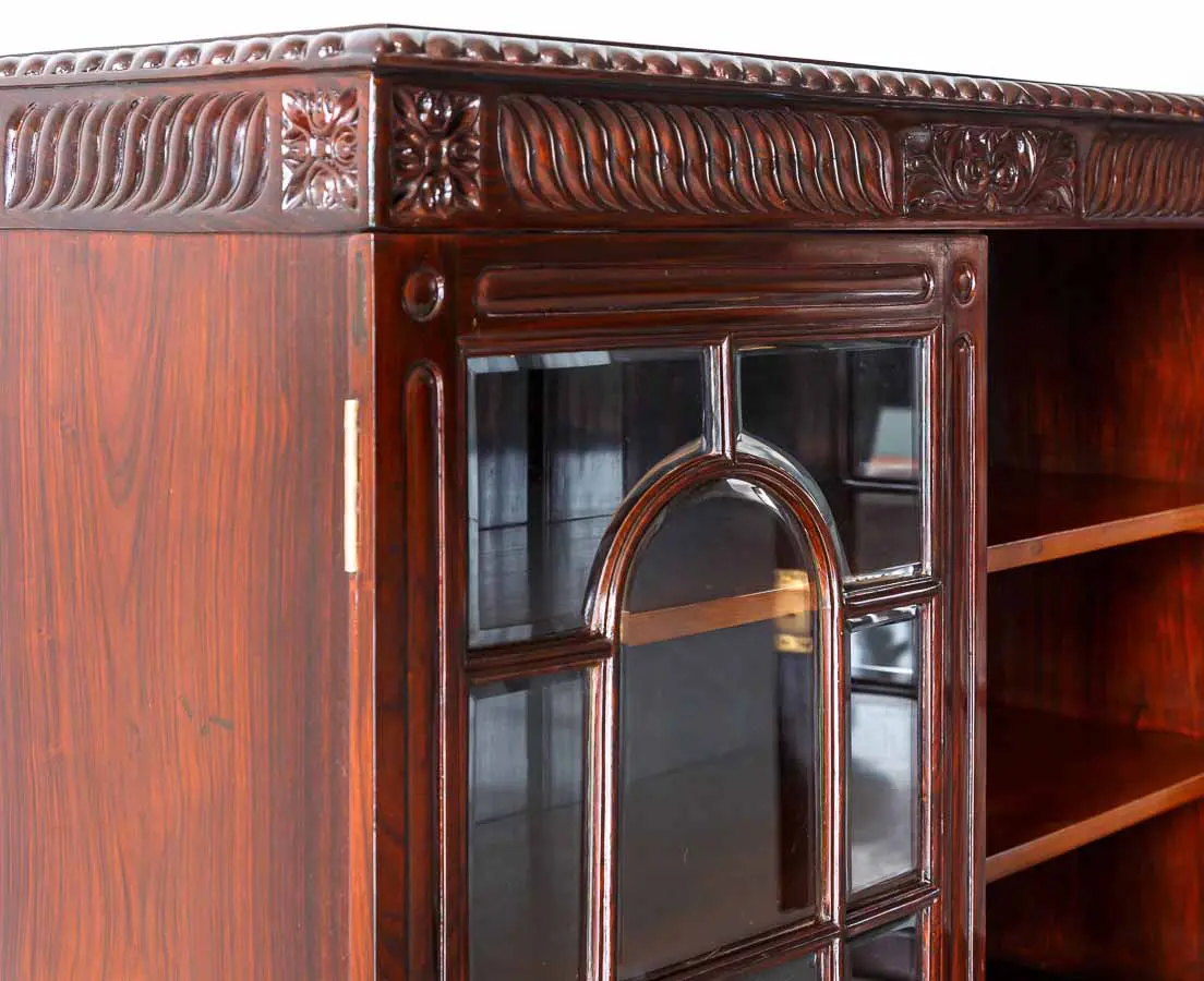 Antique Sideboards - British Colonial Glass Front Sideboard - The past perfect collection - Singapore