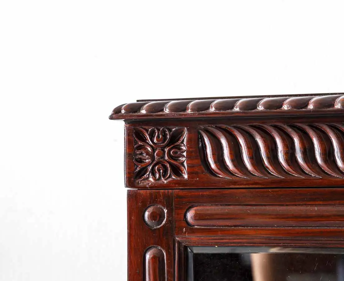 Antique Sideboards - British Colonial Glass Front Sideboard - The past perfect Collection - Singapore