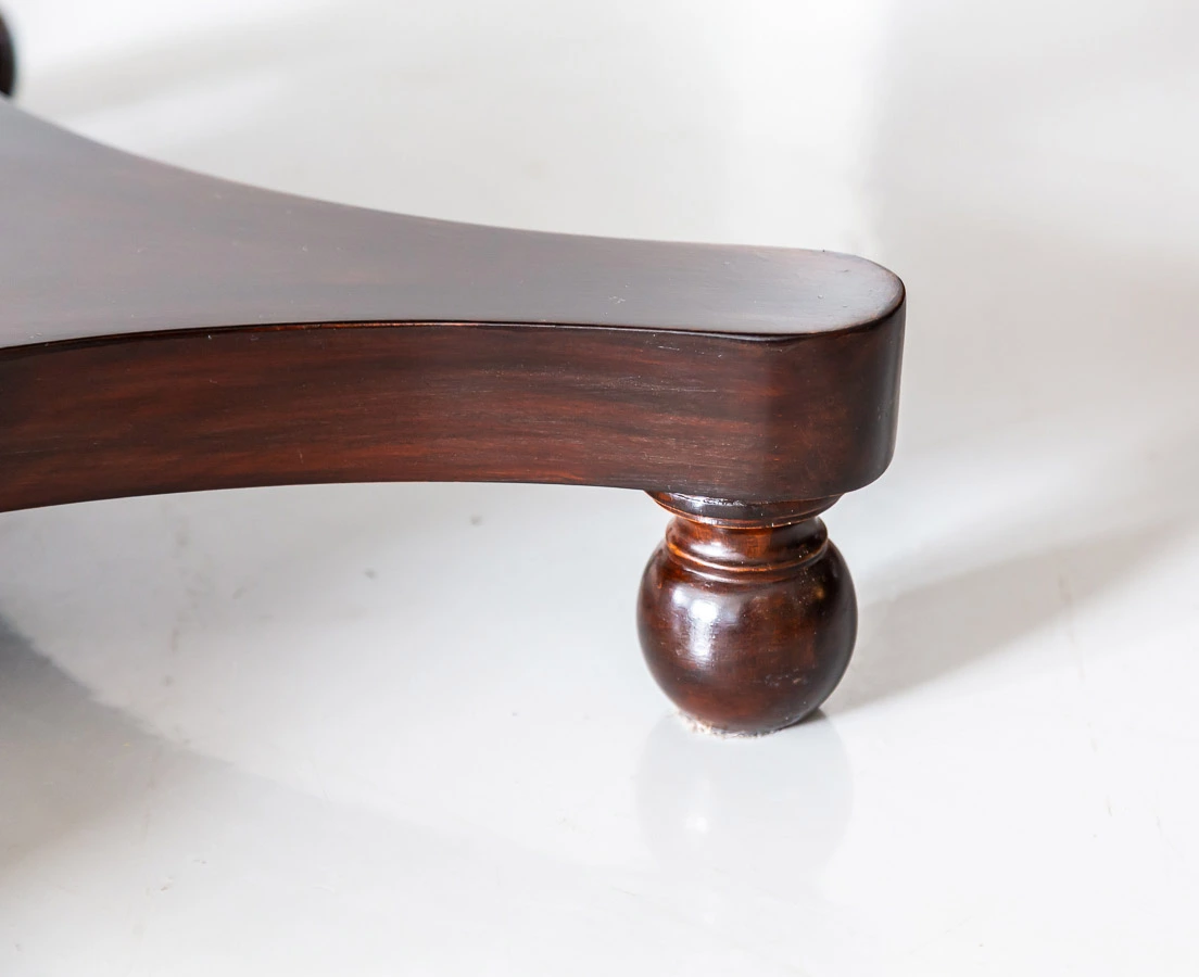 Antique Tables - British Colonial Center Table with Marble Top - The Past Perfect collection - Singapore