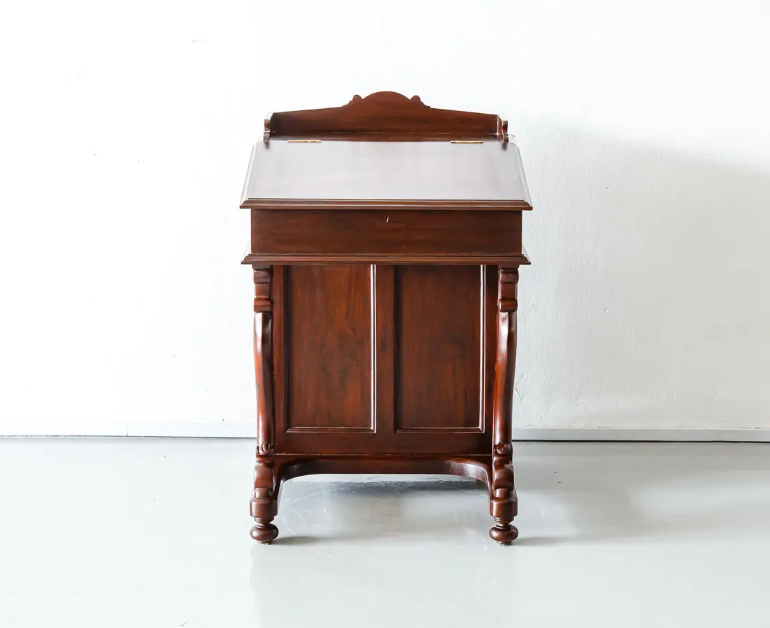 Antique British Colonial Rosewood Davenport Desk - The Past Perfect Collection - Singapore