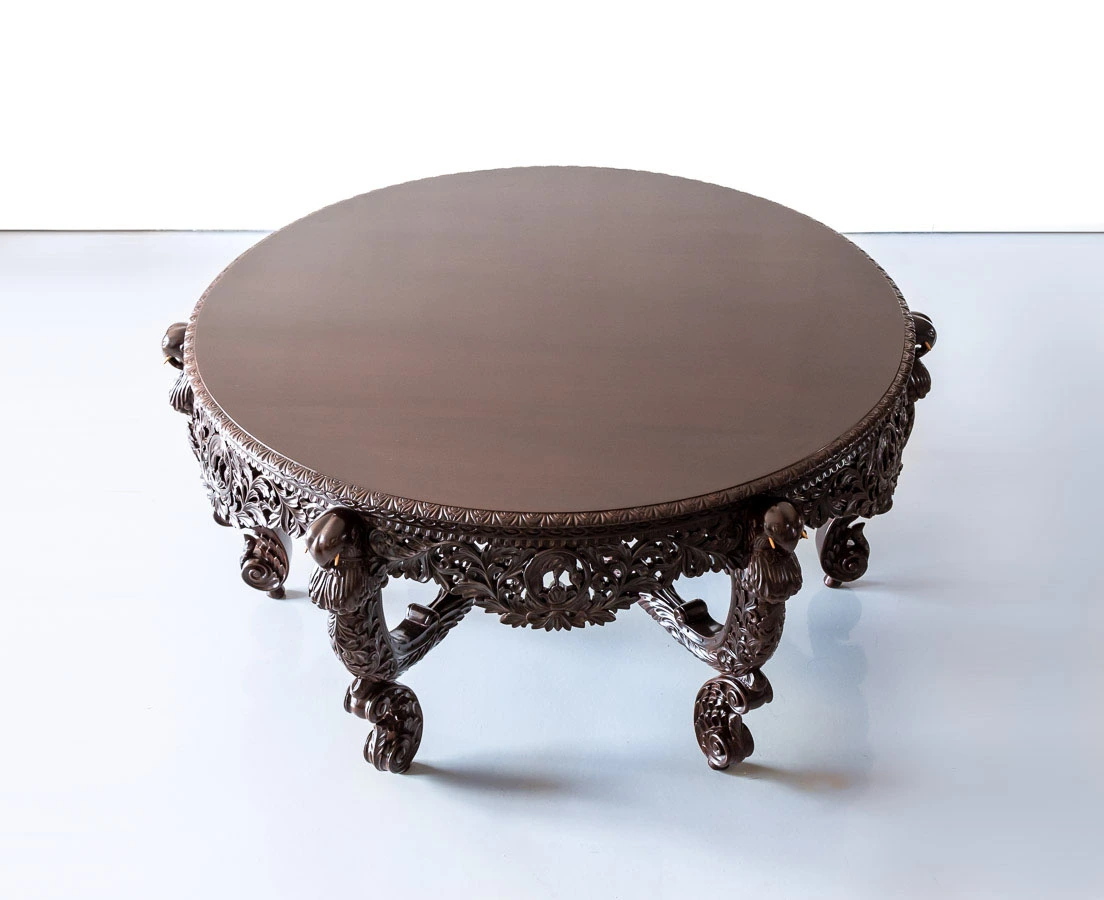TAB-406 2L Anglo-Indian Rosewood Centre Table l The Past Perfect Collection l Singapore