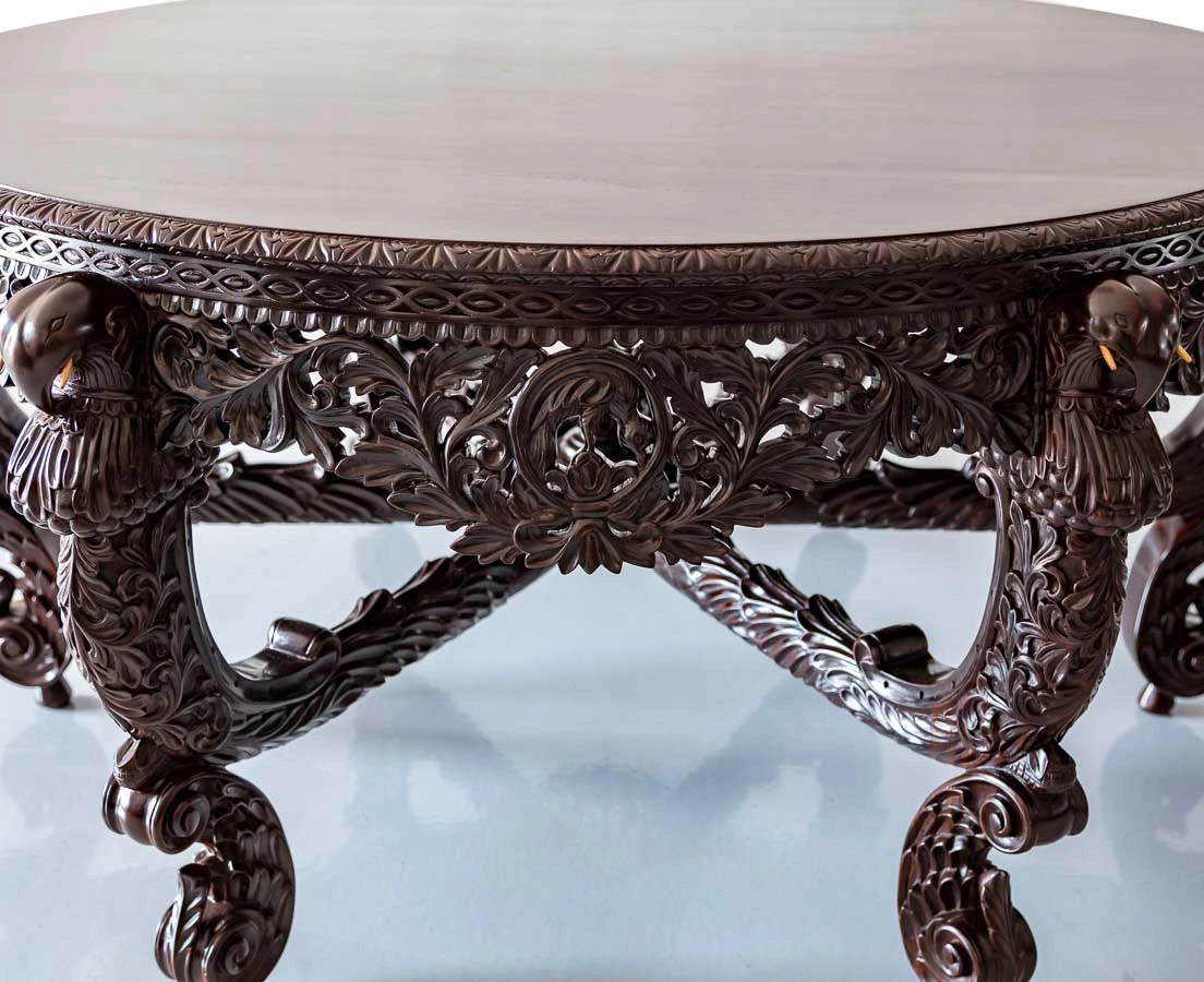 TAB-406 3L Anglo-Indian Rosewood Centre Table l The Past Perfect Collection l Singapore