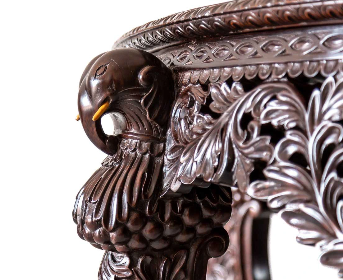 TAB-406 4L Anglo-Indian Rosewood Centre Table l The Past Perfect Collection l Singapore
