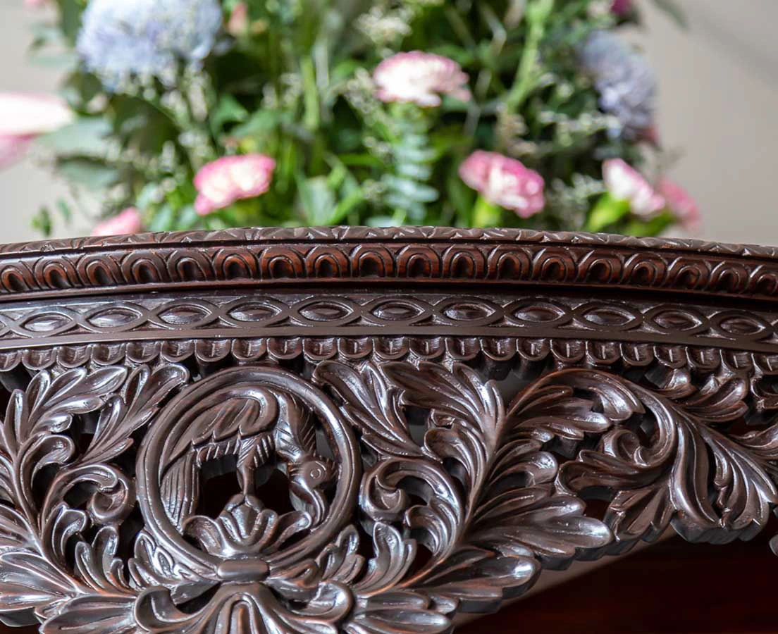 TAB-406 4aL Anglo-Indian Rosewood Centre Table l The Past Perfect Collection l Singapore