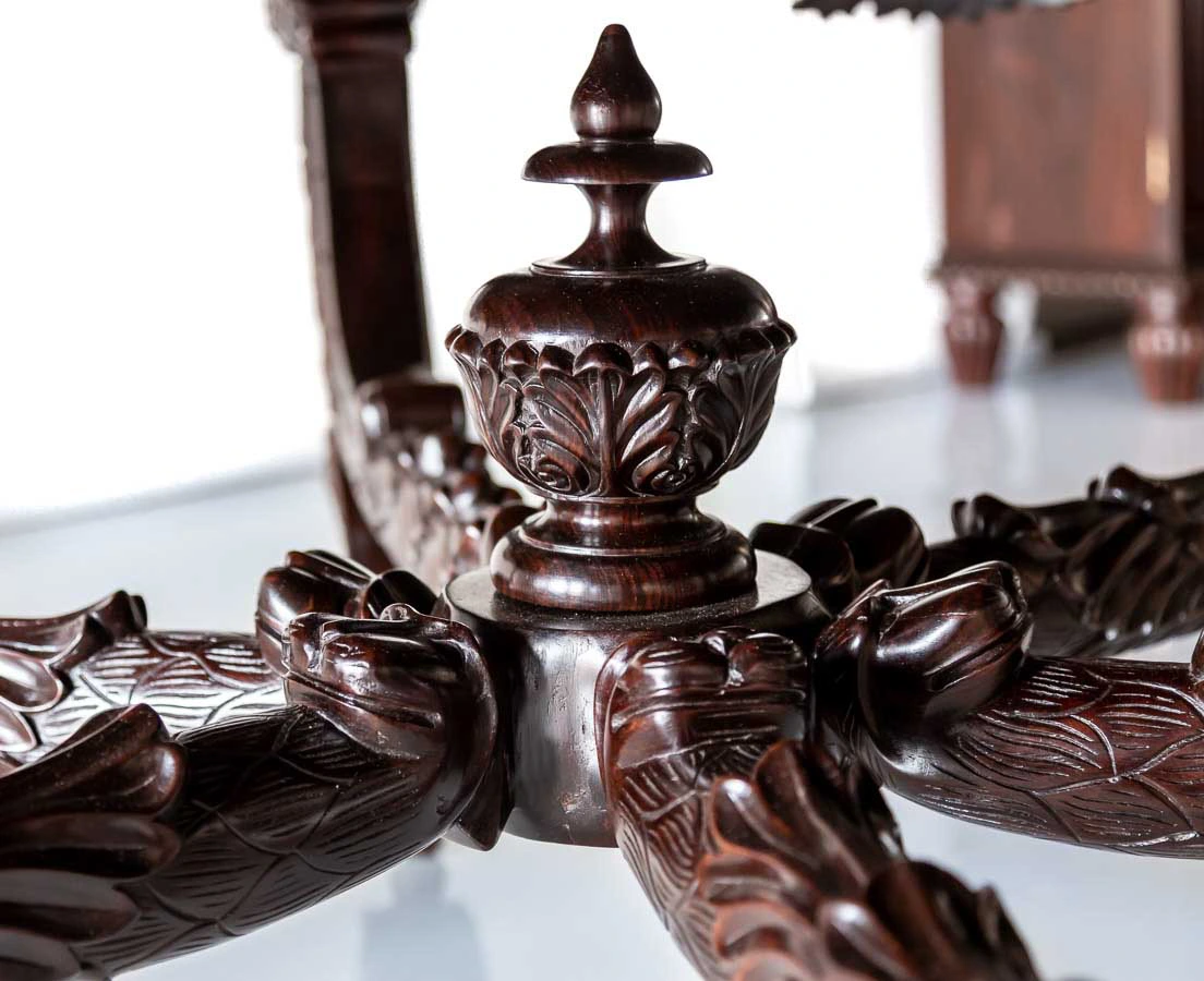 TAB-406 7L Anglo-Indian Rosewood Centre Table l The Past Perfect Collection l Singapore