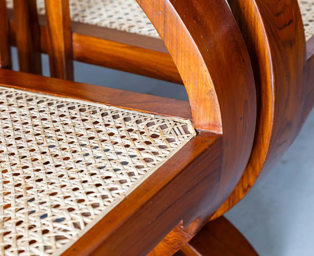 Art Deco Furniture - Art Deco Teakwood Sofa Set - The Past Perfect Collection - Singapore