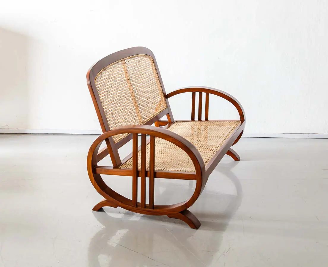 Art Deco Furniture - Art Deco Teakwood Sofa Set - The Past Perfect Collection - Singapore