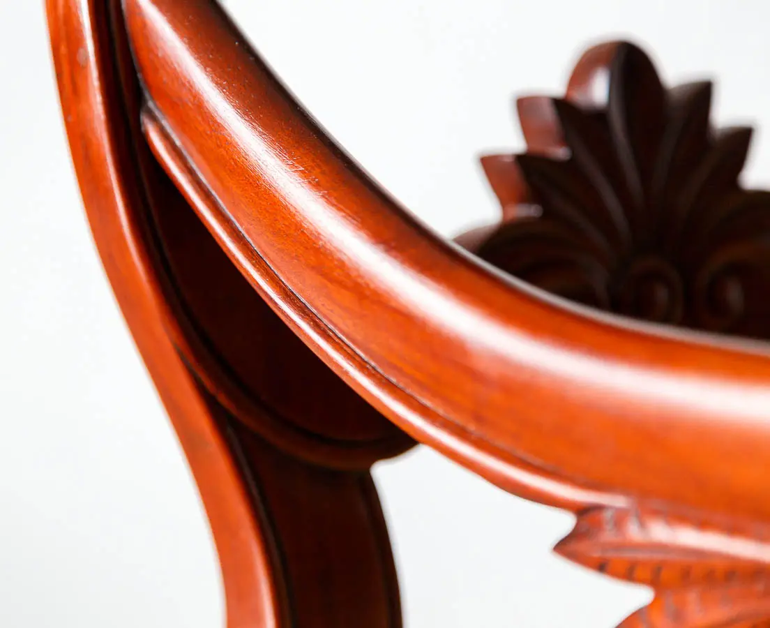 Antique Bench -Portuguese Colonial Mahogany Settee -The Past perfect Collection - Singapore