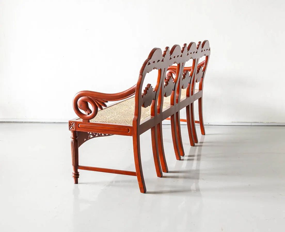 Antique Bench -Portuguese Colonial Mahogany Settee -The Past perfect Collection - Singapore