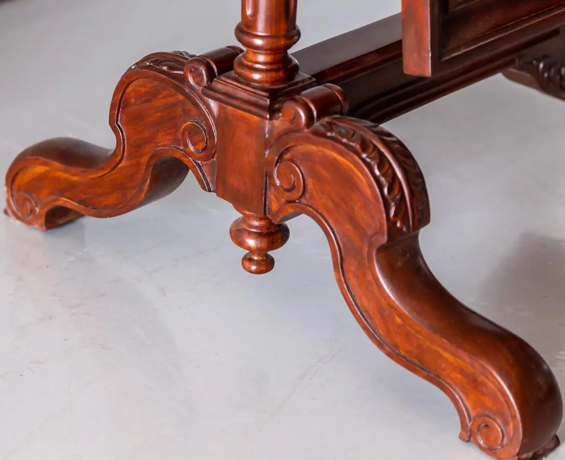 Antique Mirrors - British Colonial Rosewood Cheval Mirror - The Past Perfect Collection - Singapore