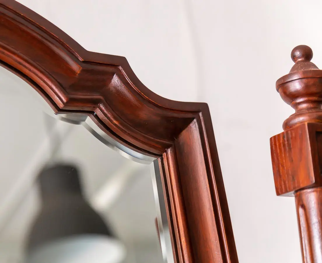 Antique Mirrors - British Colonial Rosewood Cheval Mirror - The Past Perfect Collection - Singapore