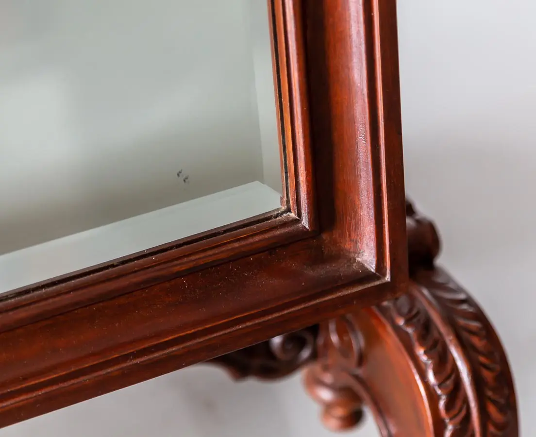 Antique Mirrors - British Colonial Rosewood Cheval Mirror - The Past Perfect Collection - Singapore