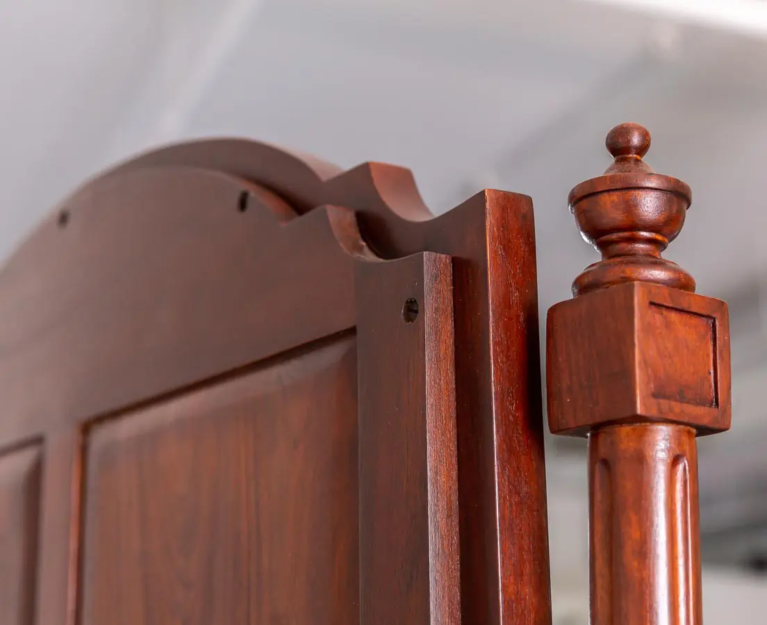 Antique Mirrors - British Colonial Rosewood Cheval Mirror - The Past Perfect Collection - Singapore