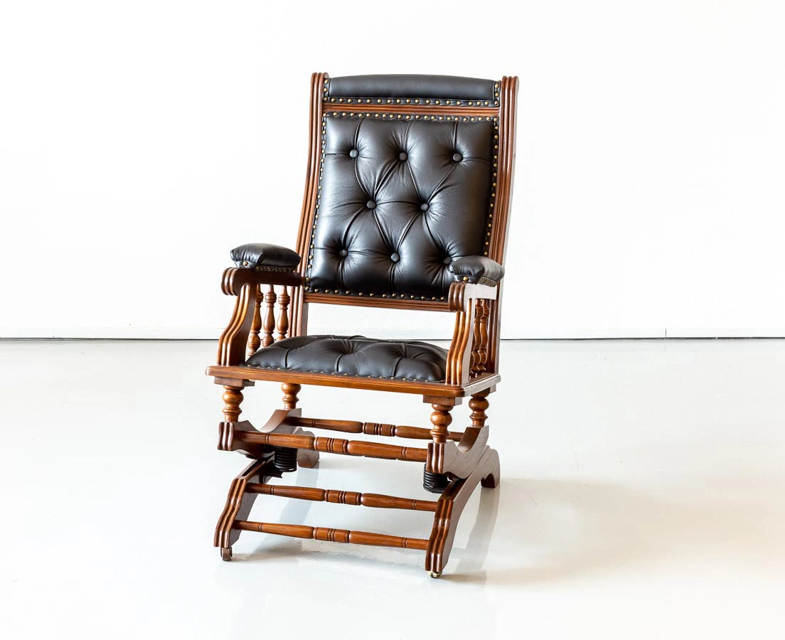 Anglo-Indian Teakwood Rocking Chair l The Past Perfect Collection l Singapore