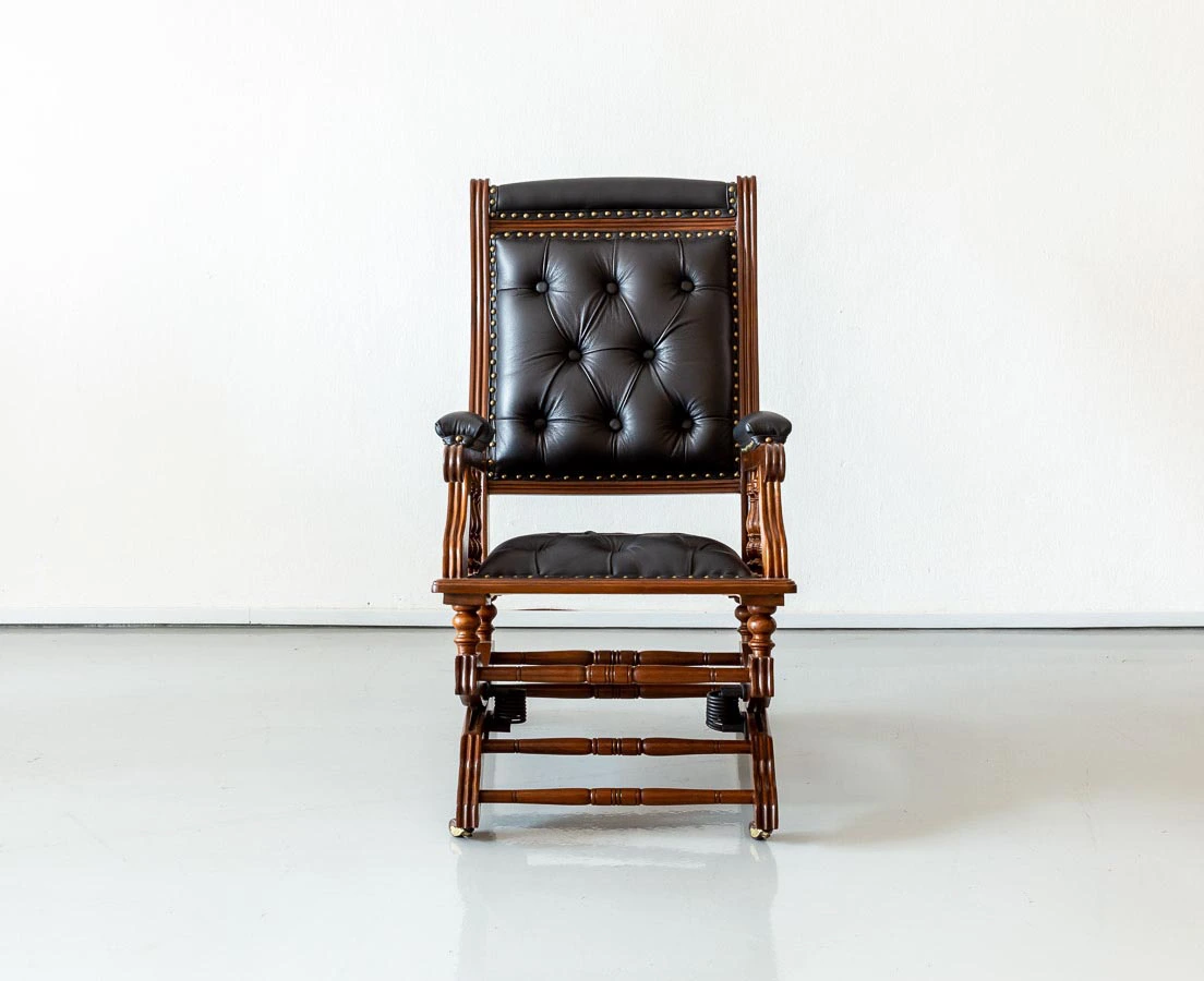 Anglo-Indian Teakwood Rocking Chair l The Past Perfect Collection l Singapore