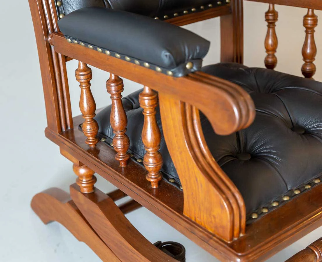 Anglo-Indian Teakwood Rocking Chair l The Past Perfect Collection l Singapore