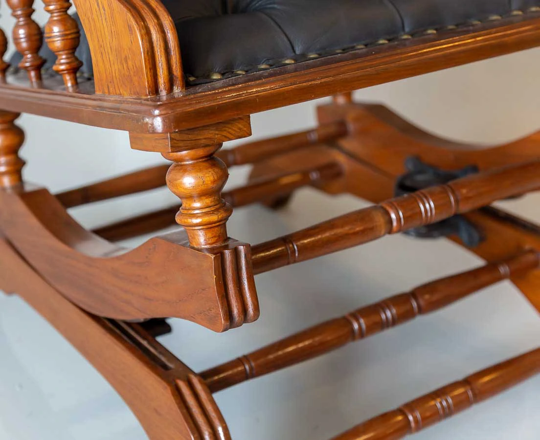 Anglo-Indian Teakwood Rocking Chair l The Past Perfect Collection l Singapore