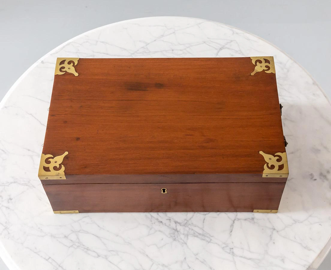 Anglo-Indian Teakwood Writing Box l The Past Perfect Collection l Singapore