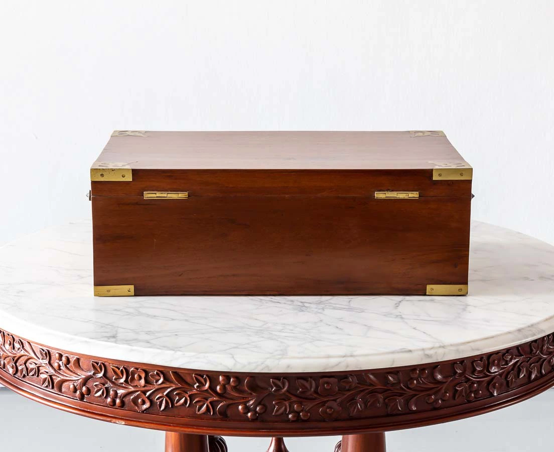 Anglo-Indian Teakwood Writing Box l The Past Perfect Collection l Singapore