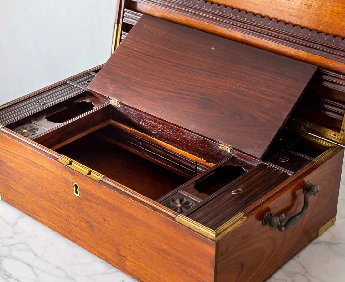 Anglo-Indian Teakwood Writing Box l The Past Perfect Collection l Singapore