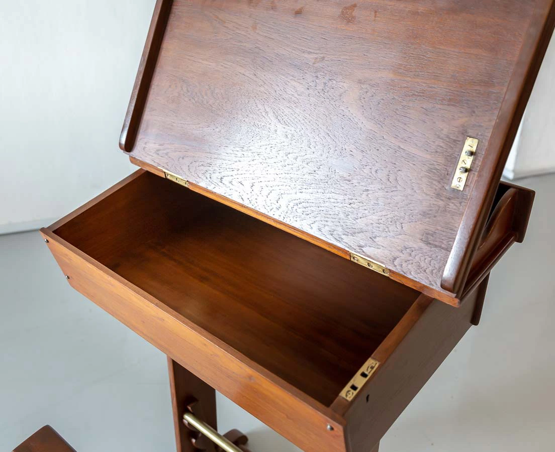 Anglo-Indian Teakwood School Desk l The Past Perfect Collection l Singapore