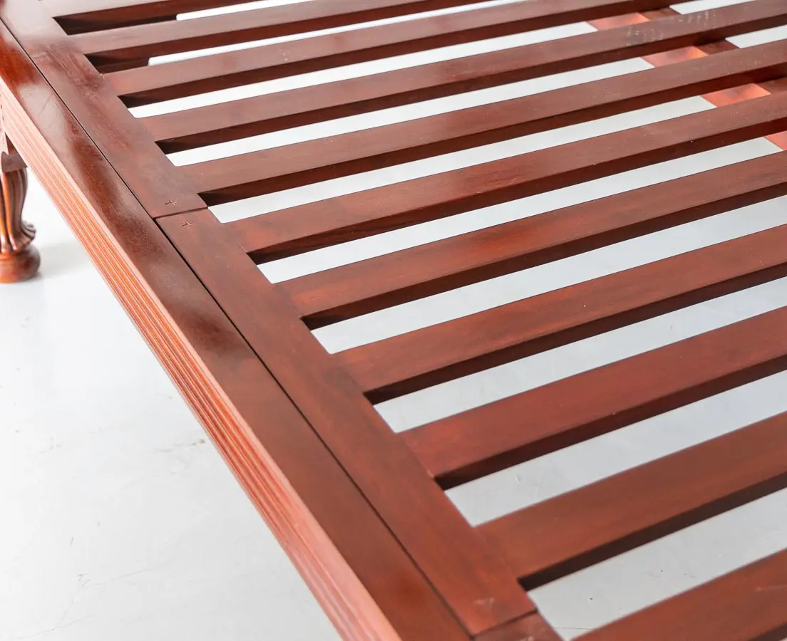 Antique Beds - British Colonial Mahogany Four Poster Bed - The Past Perfect Collection Singapore