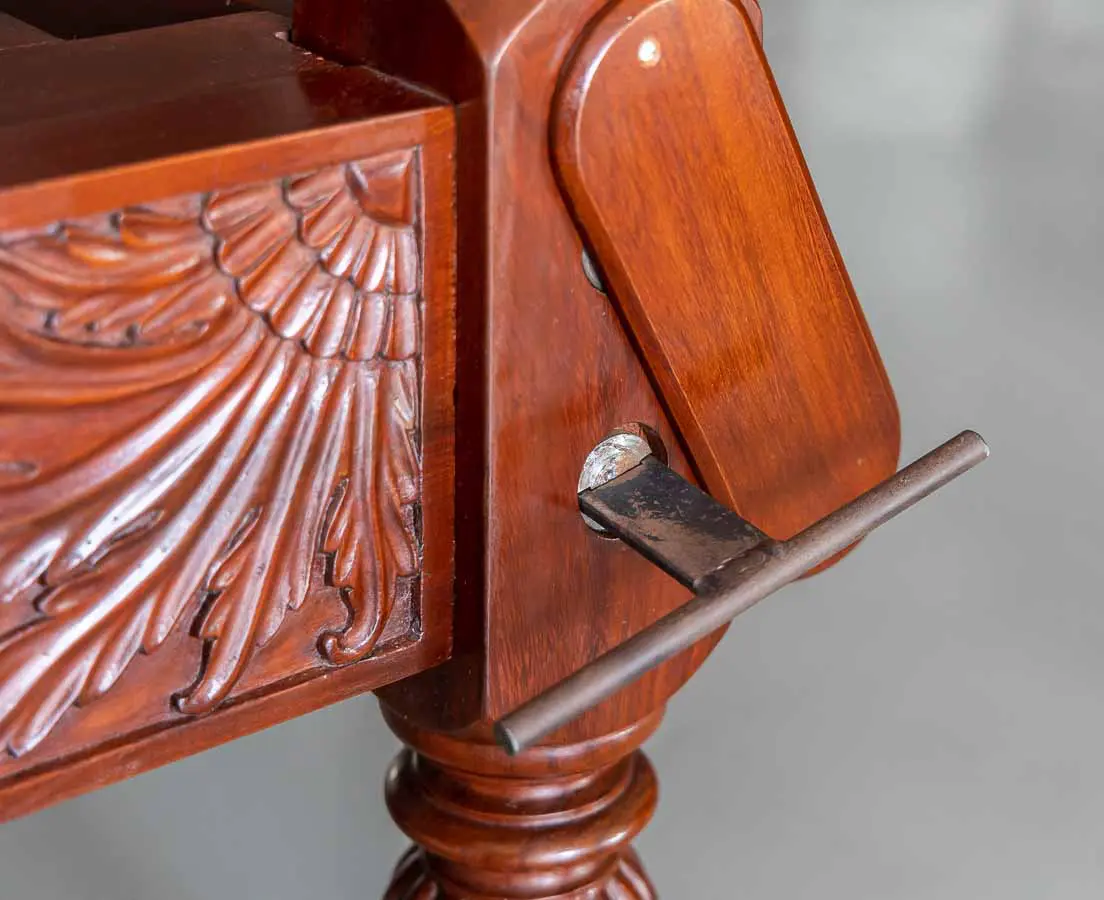 Antique Beds - British Colonial Mahogany Four Poster Bed - The Past Perfect Collection Singapore