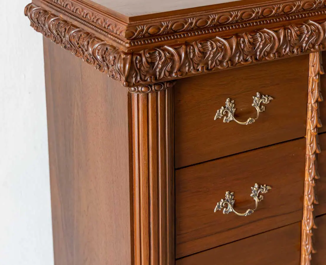 Antique Sideboards - British Colonial Teakwood Sideboard - The Past Perfect Collection