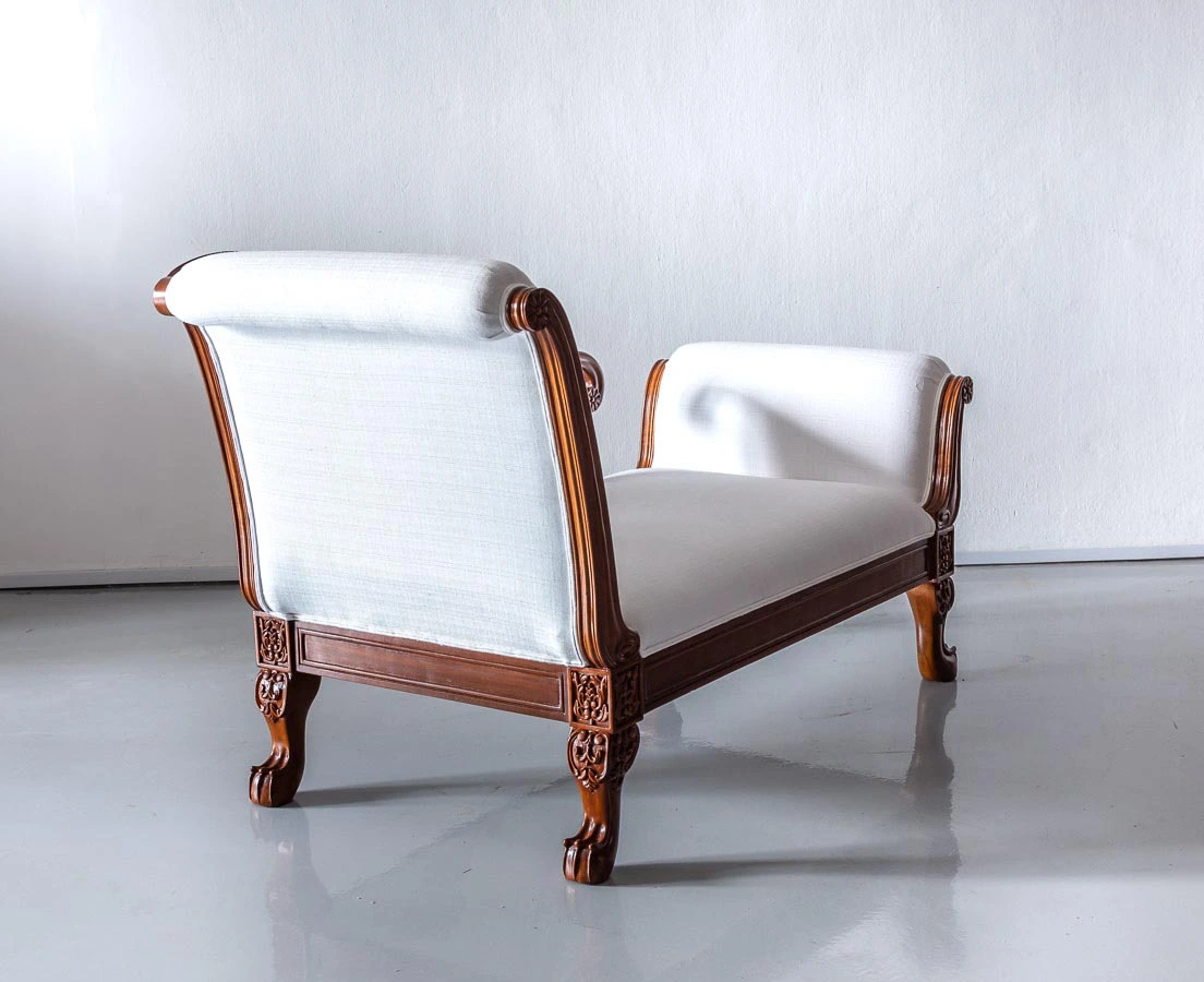 Anglo-Indian Teakwood Recamier l The Past Perfect Collection l Singapore