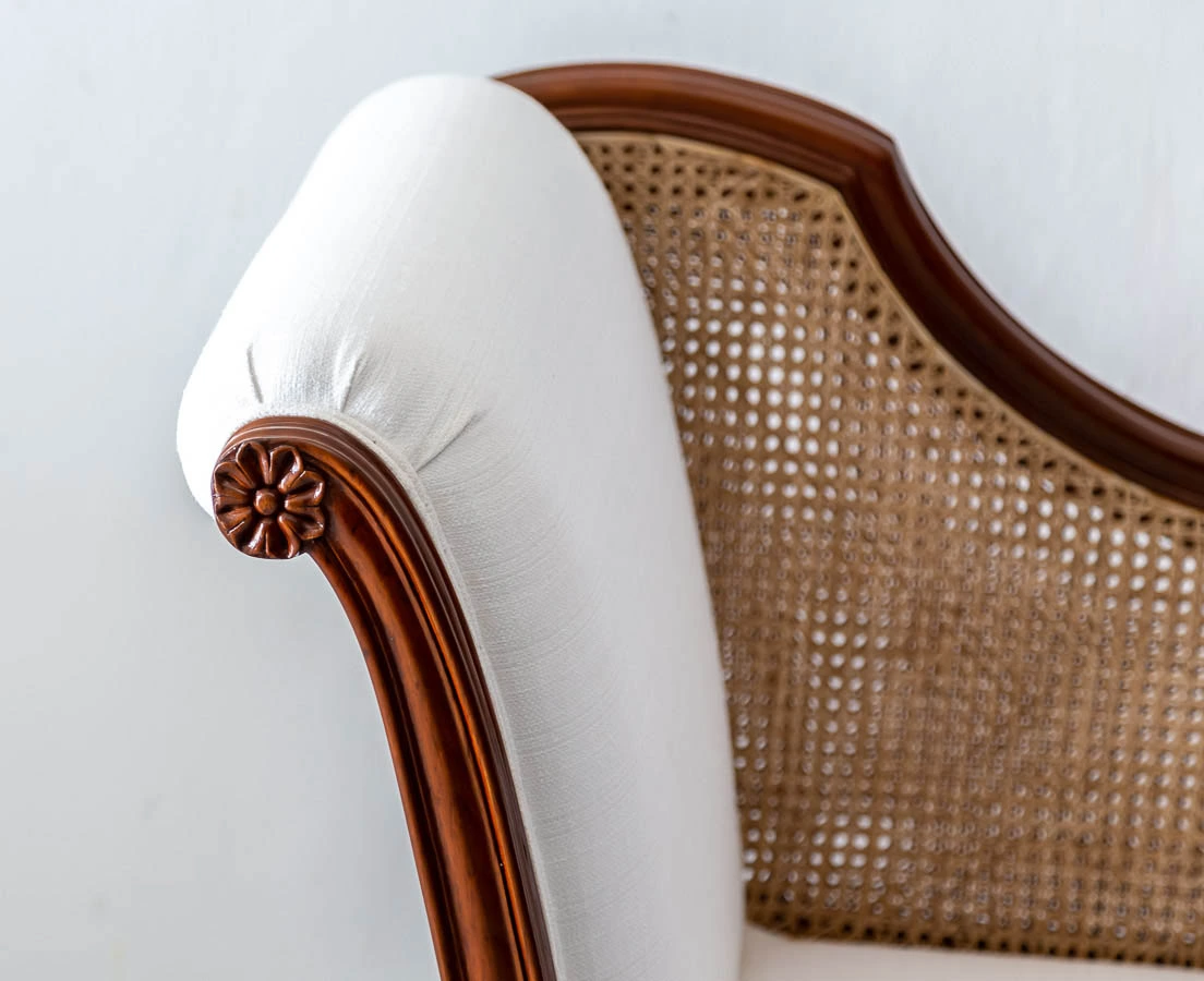 Anglo-Indian Teakwood Recamier l The Past Perfect Collection l Singapore