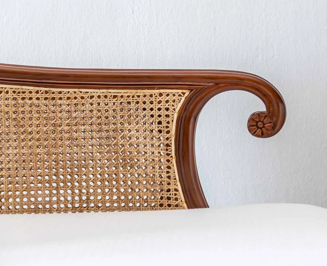 Anglo-Indian Teakwood Recamier l The Past Perfect Collection l Singapore