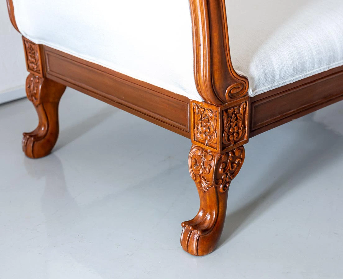 Anglo-Indian Teakwood Recamier l The Past Perfect Collection l Singapore