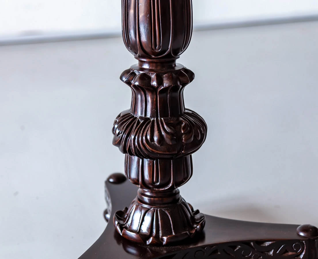 TAB-423 4L Indo-Portuguese Rosewood Round Side Table l The Past Perfect Collection l Singapore