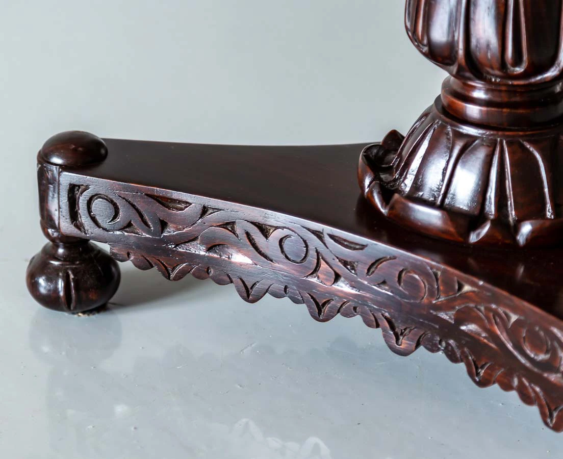 TAB-423 5L Indo-Portuguese Rosewood Round Side Table l The Past Perfect Collection l Singapore