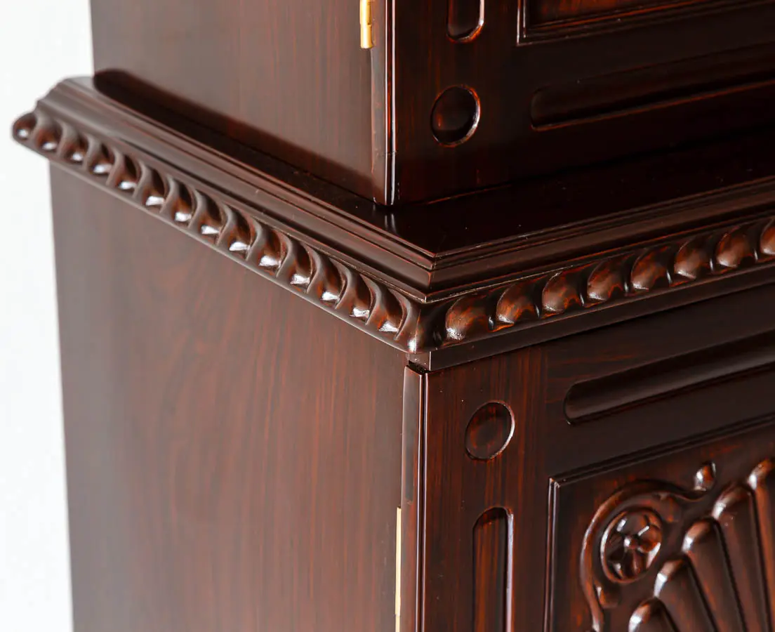 Antique Cupboards - British Colonial 4 Doors Sunburst Cupboard - The Past Perfect Collection - Singapore