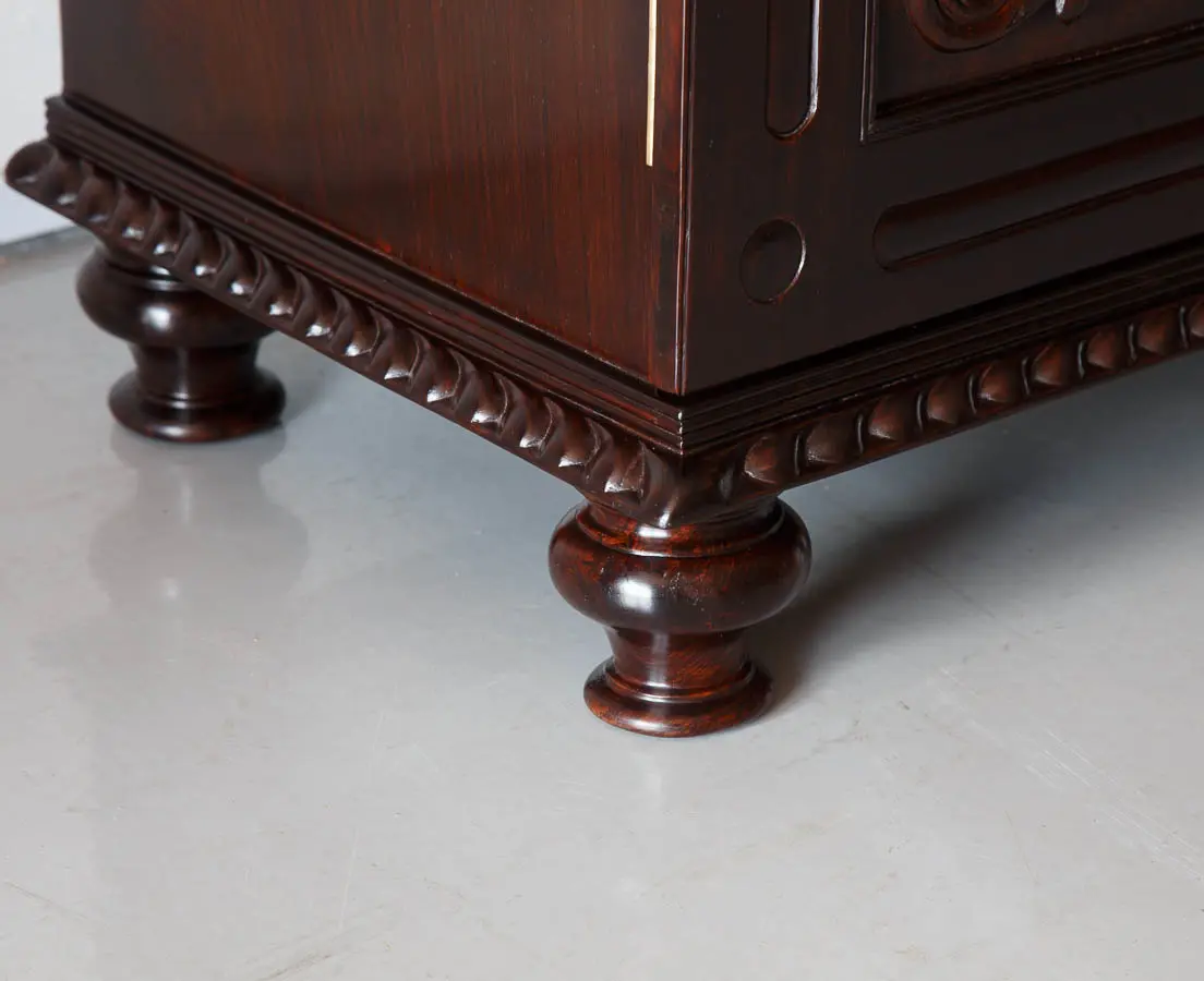 Antique Cupboards - British Colonial 4 Doors Sunburst Cupboard - The Past Perfect Collection - Singapore