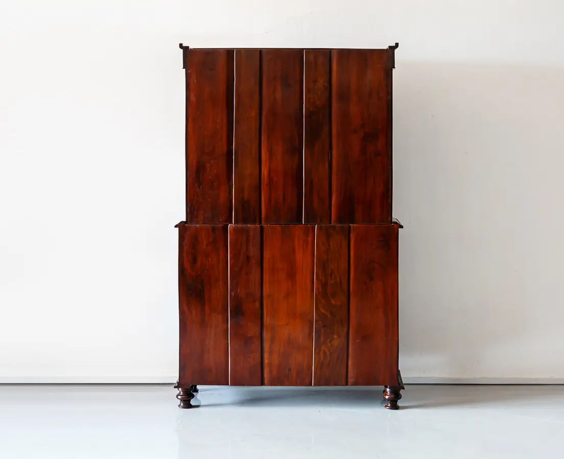 Antique Cupboards - British Colonial 4 Doors Sunburst Cupboard - The Past Perfect Collection - Singapore