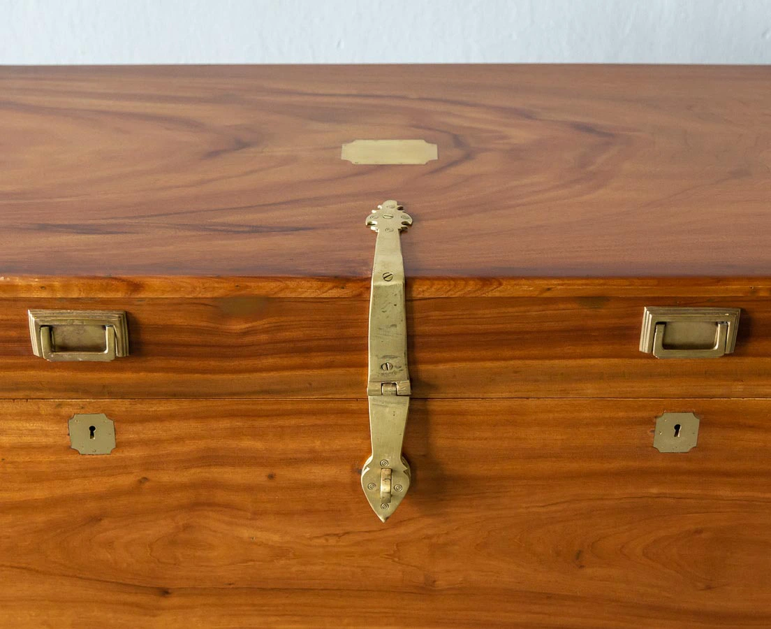 CHE-146 6L Anglo-Indian Camphor Travel Chest l The Past Perfect Collection l Singapore