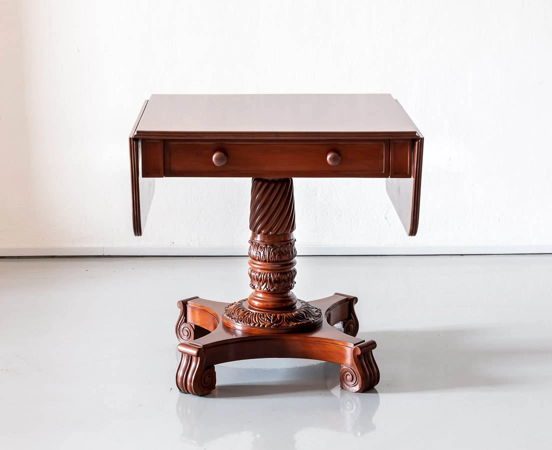 Anglo-Indian Mahogany Drop Leaf Table l The Past Perfect Collection l Singapore