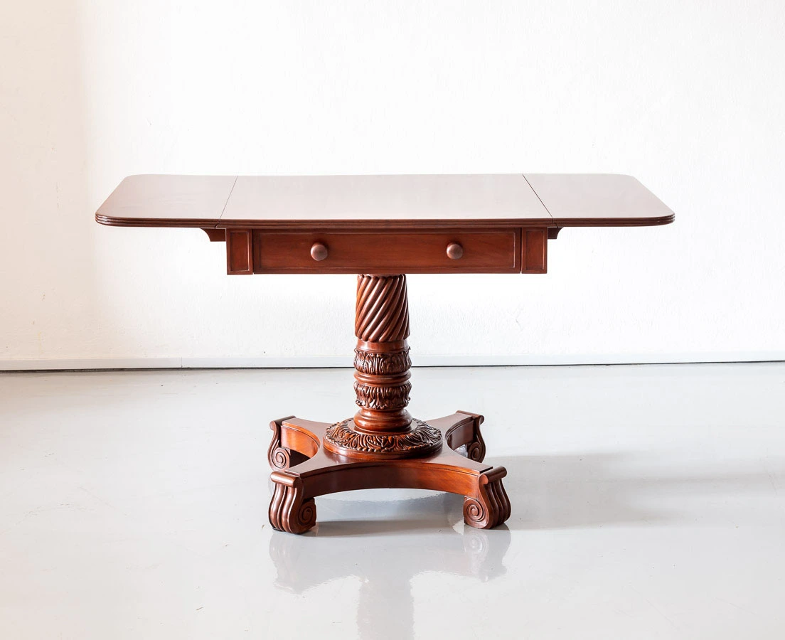 Anglo-Indian Mahogany Drop Leaf Table l The Past Perfect Collection l Singapore