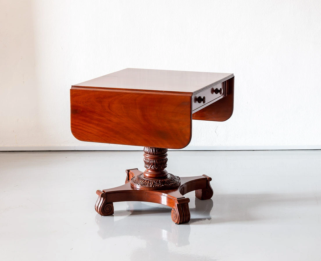 Anglo-Indian Mahogany Drop Leaf Table l The Past Perfect Collection l Singapore