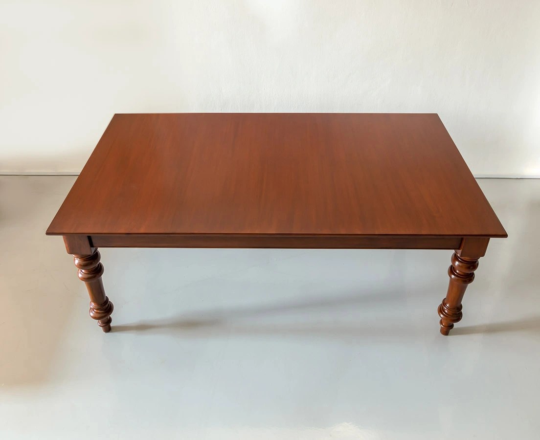 TAB-412 3L Anglo-Indian Teakwood Campaign Dining Table l The Past Perfect Collection l Singapore